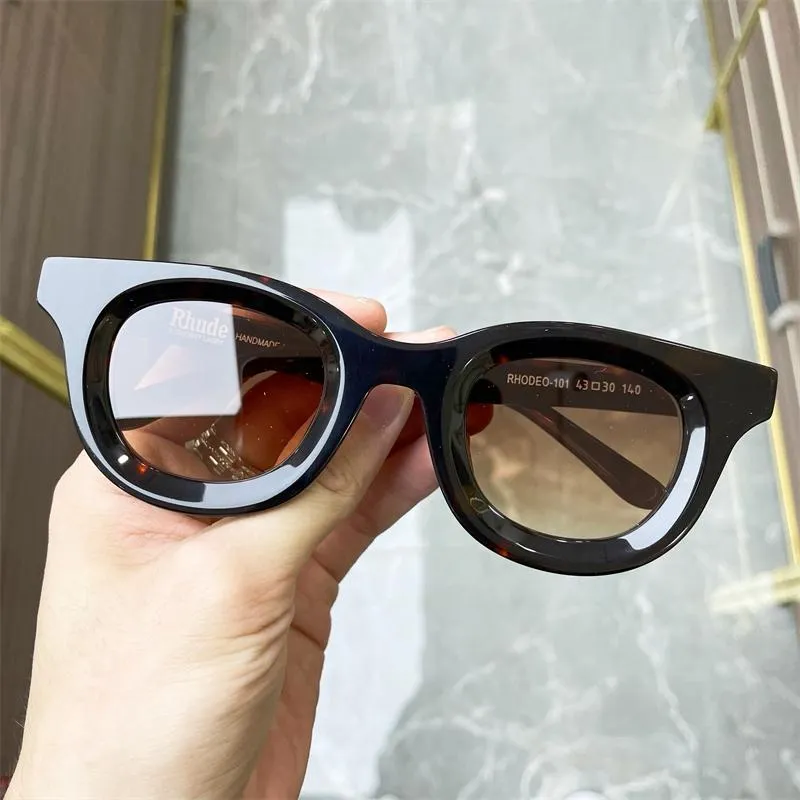 Sunglasses Retro Oval Kuzma Rhodeo For Men And Women Acetate Fashion Eyeglasses Polarized UV400 Punk Sun Glasses Driving Eyewear294G