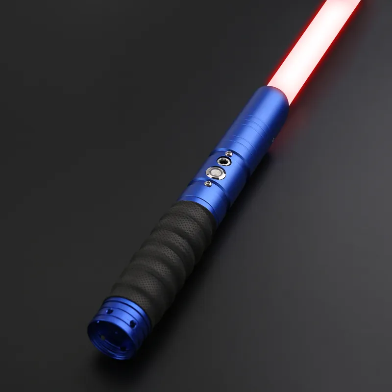 SaberFeast Sales Lightsaber Dueling RGB Juguetes Laser Saber Combat Blade Metal Handle Volume Adjusting Cosplay Toy Kids Gift 220808