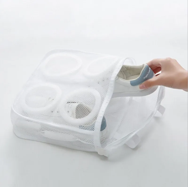 شبكة صافي الحقيبة غسل حقيبة شنقا للأحذية آلة تنظيف الغسيل العناية الخاصة حالة حامي المنظم 220412