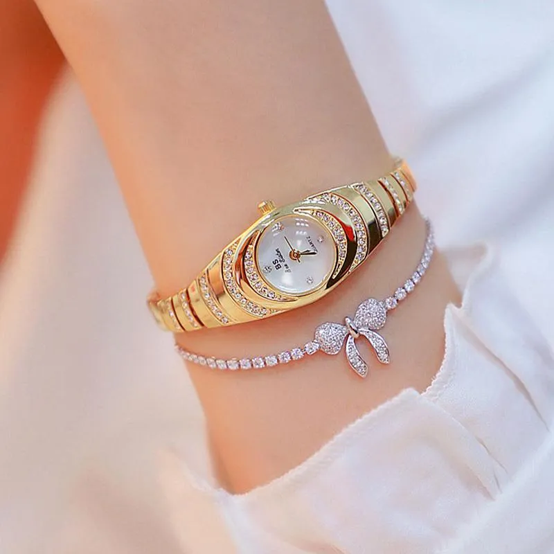 Armbandsurbi bin syster kvinnor kvarts tittar på liten klocka efter silver rostfritt stål mode kvinnliga handled damer 2022 wristwatches w278j