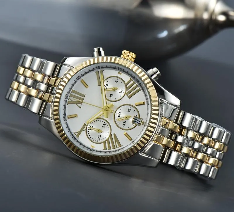 Luxusmarke Frau Frau Watch 2022 Sechs Stiche Luxus Womens Uhren alle Zifferblätter Quartz Watch hochwertige Top -Marke Chronograph Clo3908788