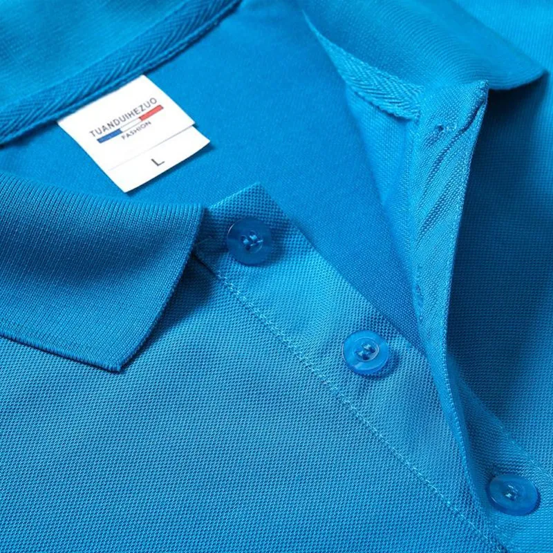 Cultureel advertentie shirt aangepaste polo revers werkkleding t korte mouwen kamkamt katoenen borduur 220712