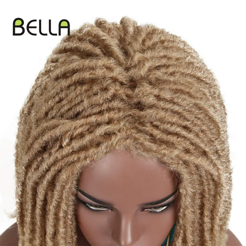 Bella Cynthetic شعر مستعار للنساء السوداء 22quot الكروشيه الضفائر Jumbo Dread Faux Long Afro Dreadlock Hair Braiding 2204095988564