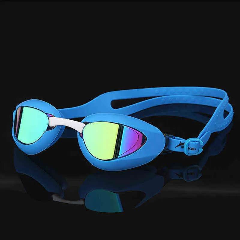 Vuxna simglasögon män professionell simma glasögon anti dimma uv simning glasögon natacion vattentäta dykglasögon g220422