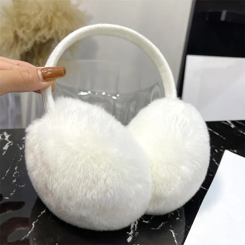 BERETS REAL REX FUR EARmuffs Woman Earmuff Christmas Gift Söt öron varmare vinter varm unisexberets beretsberets267p