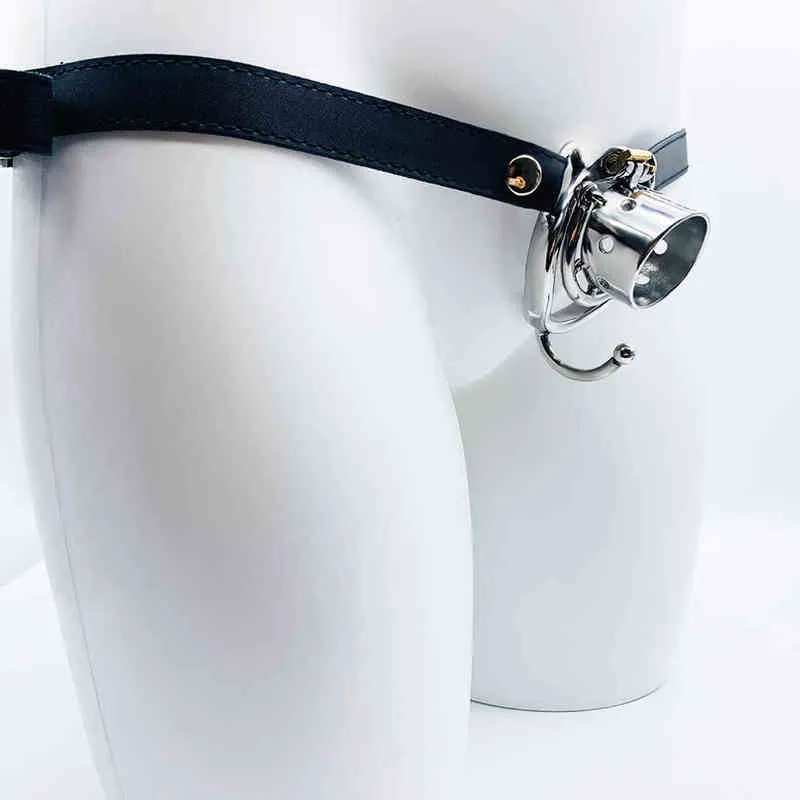 NXY Chastity Device Frrk Stainless Steel Lock with Hook Belt for Easy Wearing of Urinary Catheterization Men's Sex Control 0416