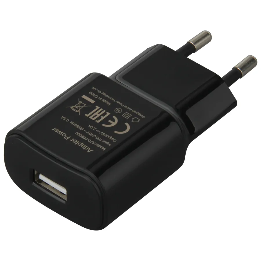 5V 2A AC-reisadapter Enkele USB-wandlader voor thuis EU-stekker voor smartphones