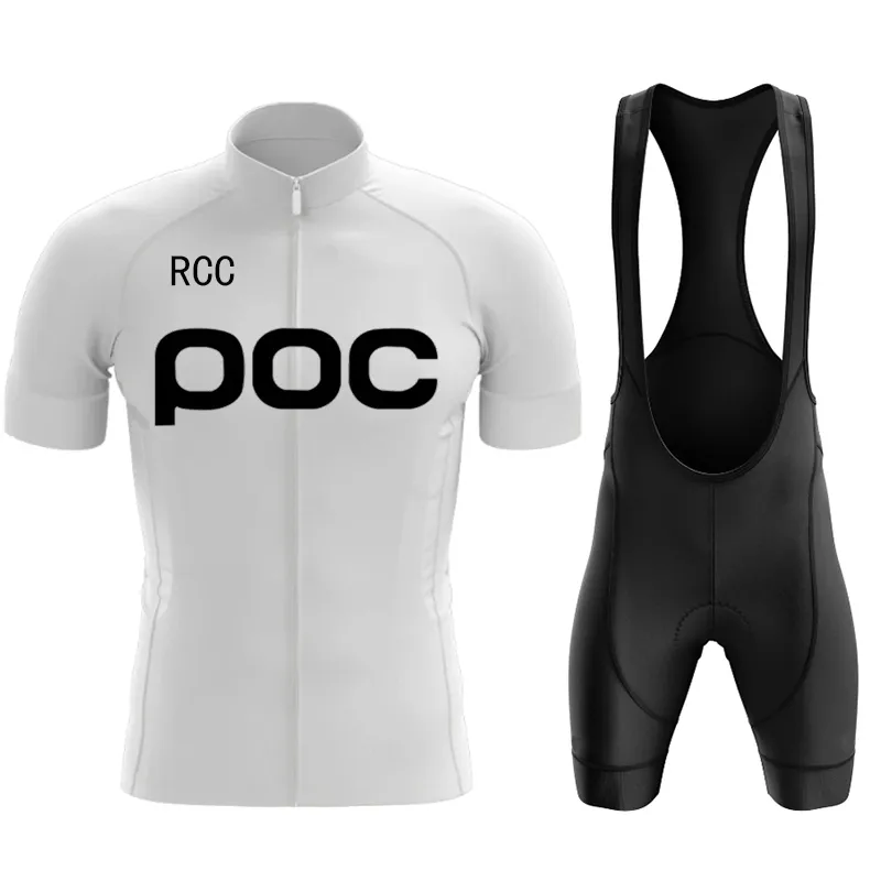 RCC POC Team Jersey Sets Bicycle Bike Breathable shorts Clothing Cycling Suit 20D GEL 220627278z