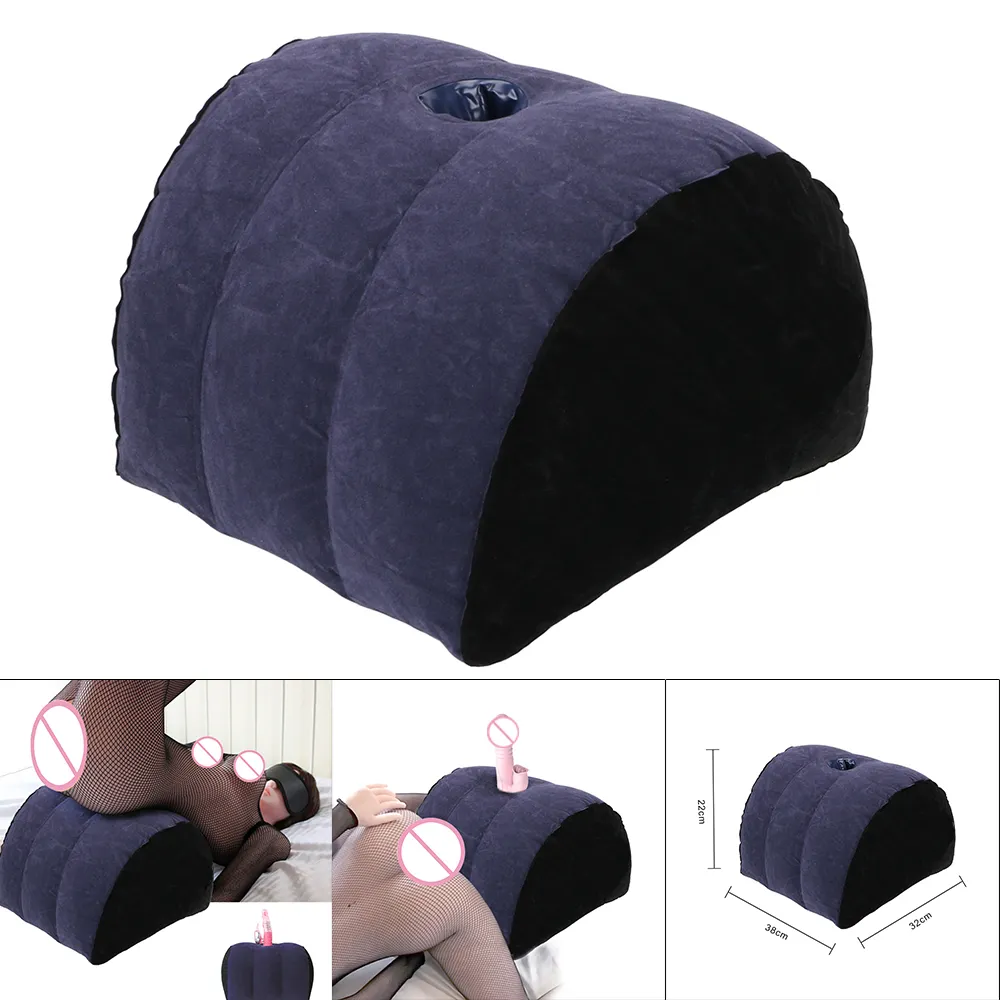 IKOKY Inflatable sexy Pillow Flocking Bondage Furniture Asturbation Position Cushion Adult Products Toys For Couples Women