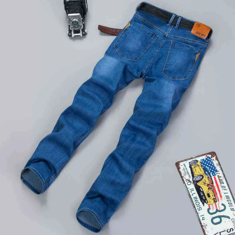 2020 ew hommes jean Style classique mode décontracté Stretch mince Denim pantalon Mal mince pieds pantalon 3 couleurs G0104