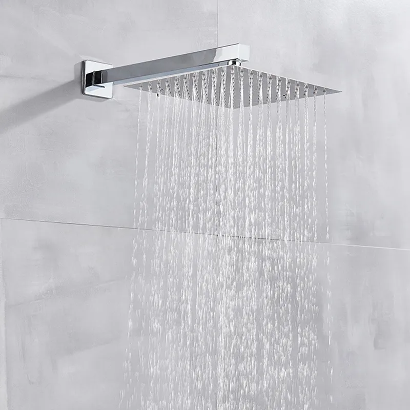 Chroom digitaal display badkamer douchekraan set regendouche 3-weg warm koud mengkraan bad douchesysteem