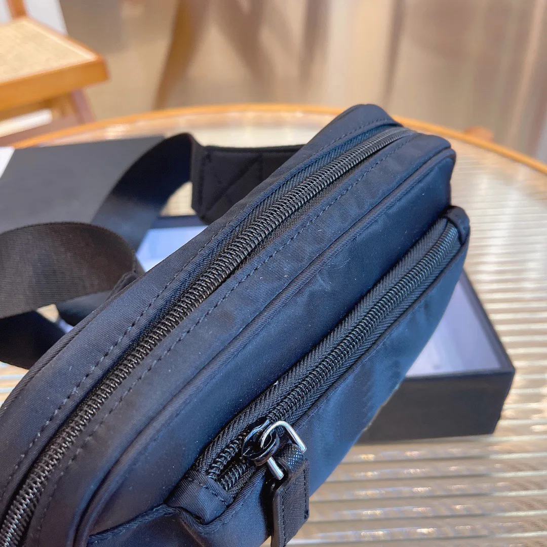 Designers 6 cores sacos de cintura com caixa estilo clássico impermeável fanny pack moda cruz corpo carteira dinheiro clipe masculino preto b321f