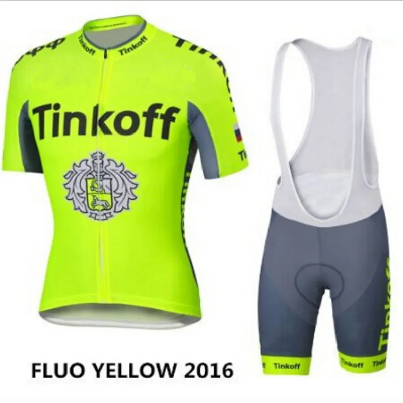 Saxo Bank Tinkoff Team Maillot Cyclisme Ensembles VTT Vélo Vélo Short Respirant Vêtements Costume 20D GEL 220726