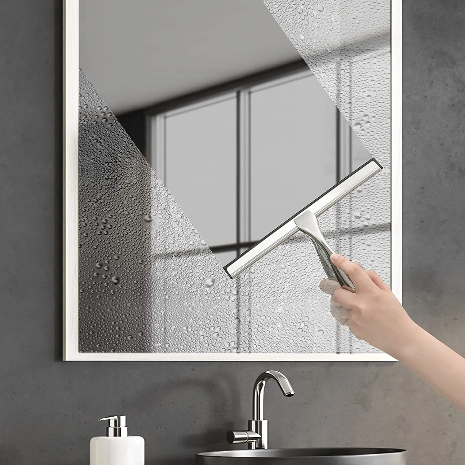 Yeni Allanhu Duş Kapıları için Çok Amaçlı Duş Silahı Banyo Penceresi ve Araba Camı - Paslanmaz Çelik 10