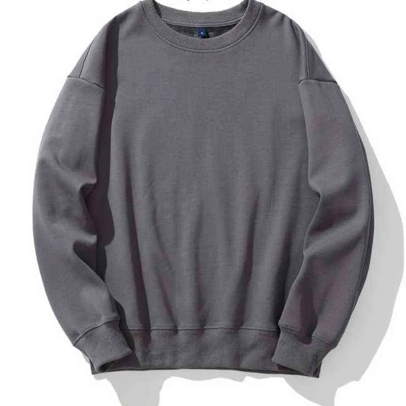 Nieuwe Mannen Herfst Inflwelen Sweatshirts Ronde Hals Effen Kleur Lange Mouwen Tops Stellen Jas Vrouwen Sweater Casuar