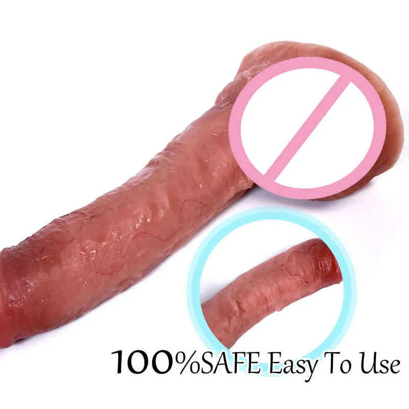 NXY dildos dongs sex shop 43 mm grote dildo realistische penis vrouwelijke g spot masturbator volwassen erotisch speelgoed voor vrouwen zuignap Products 220511