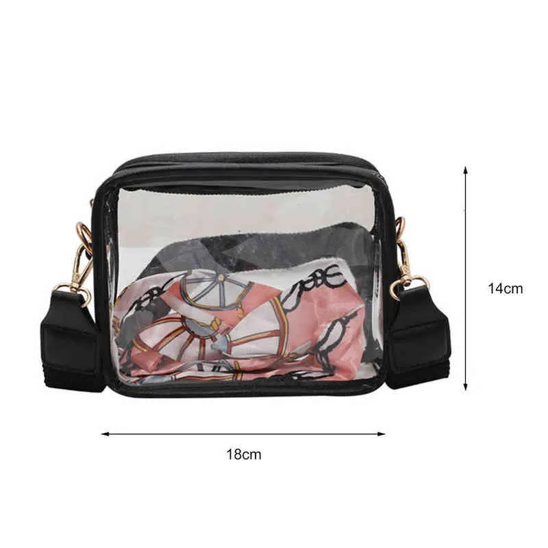 Duidelijke Crossbody Bags Stadium goedgekeurde transparante schouderhandtas telefoontasbeurs schouderhandtassen voor reizen 220608203W