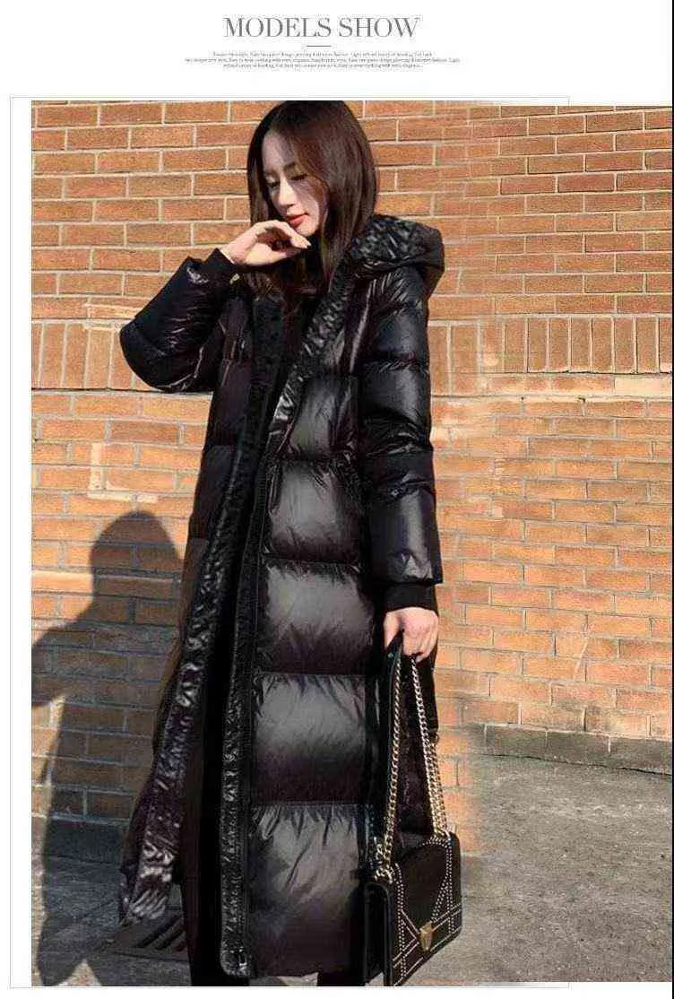Women's Heavy Weight Long Sleeves Hooded Puffer Coat Long Sleeves Full-Zip Jacket Winter Parka 2022 Spring Autumn Winter L220725