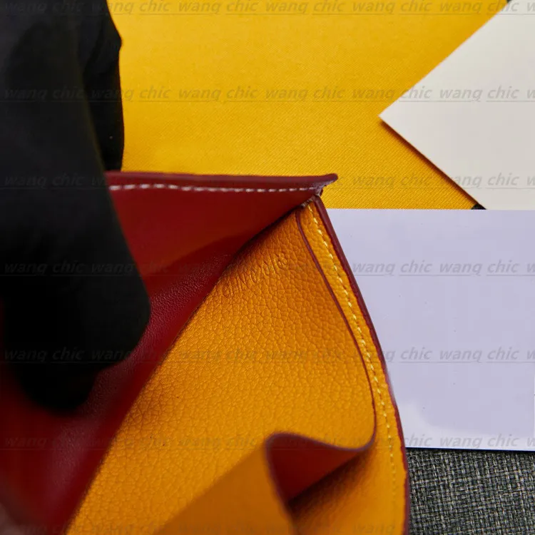 Porte-monnaie de qualité miroir Porte-cartes de sac à main Luxurys 7A Sac de designer Portefeuille pour hommes Porte-monnaie en cuir véritable pour femmes M269u entier