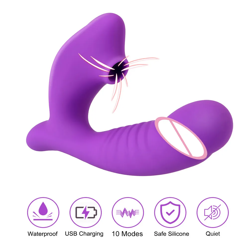Gros gode vibrateur de succion pour femmes, Plug Anal, ventouse de Clitoris, boule vaginale, culotte, jouets sexy, masturbateur féminin, produits érotiques