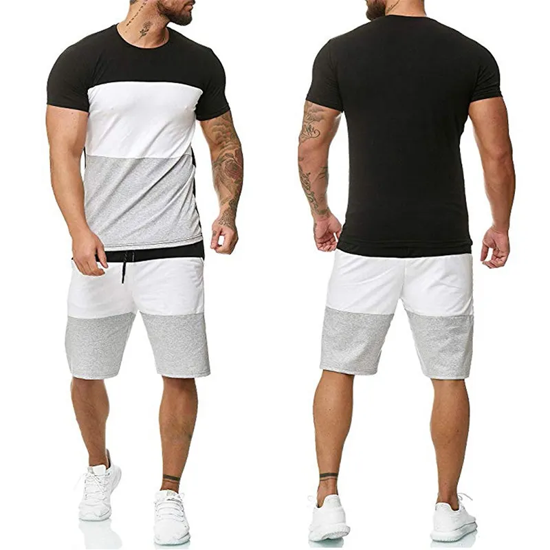 Zomer sport fitness homewear heren s shorts mouw t shirt broek 2 stuks sets dagelijkse kleding mannelijke pakken voor mannen tracksuit 220708
