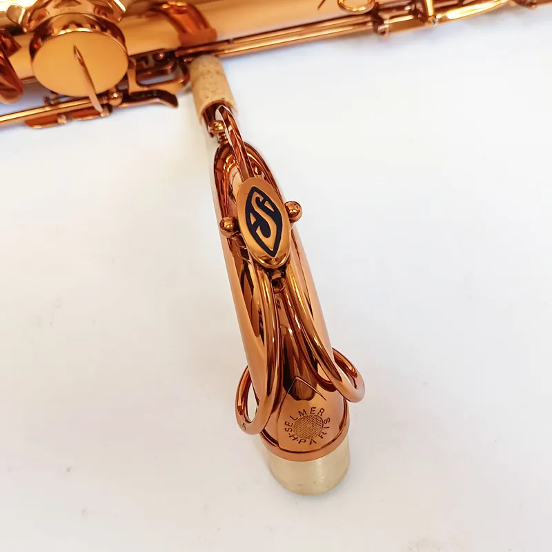 Klassisk Mark6 Tenor Saxofon Högkvalitativ mässing Kaffe Guld Woodwind Instrument Shell Keys Tenor Saxofon med tillbehör