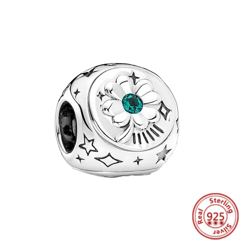 925 Silver Fit Pandora Charm 925 Bracelet Blue Butterfly Flower Clover Chick Pave Inflicling Beads Sharms مجموعة قلادة DIY Fine Beads Jewelry