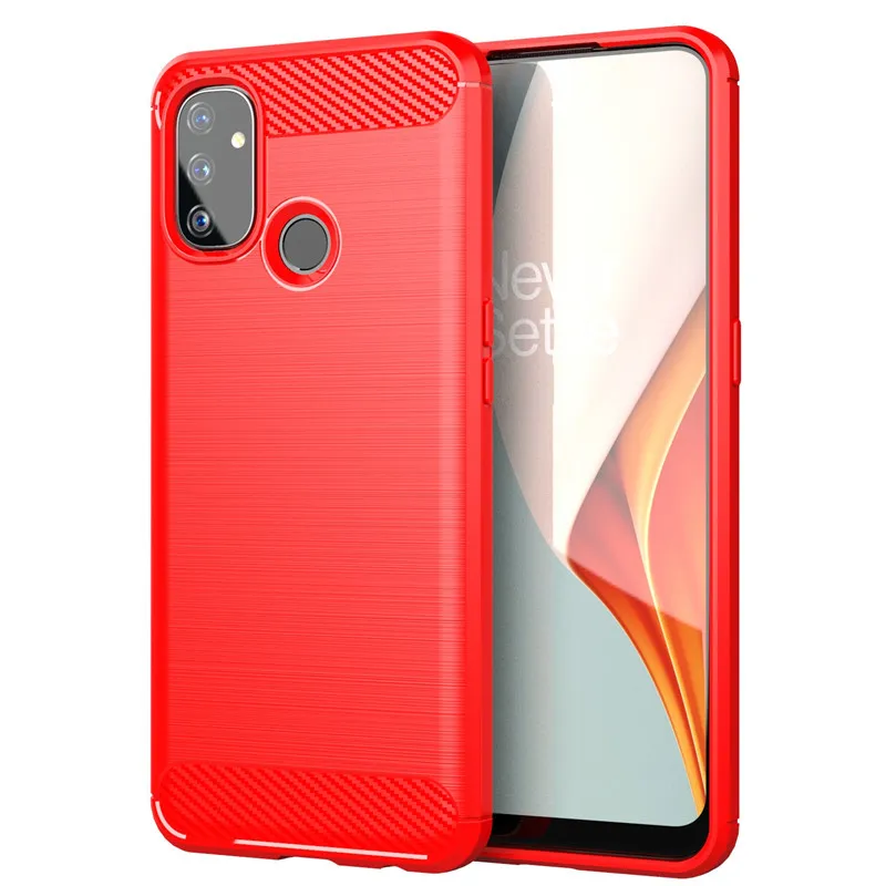 Shockside Bumper Fodraler för OnePlus Nord N100 Case för OnePlus Nord N100 N10 8T 9 Pro Case Silikon Bumper Cover för OnePlus Nord N100