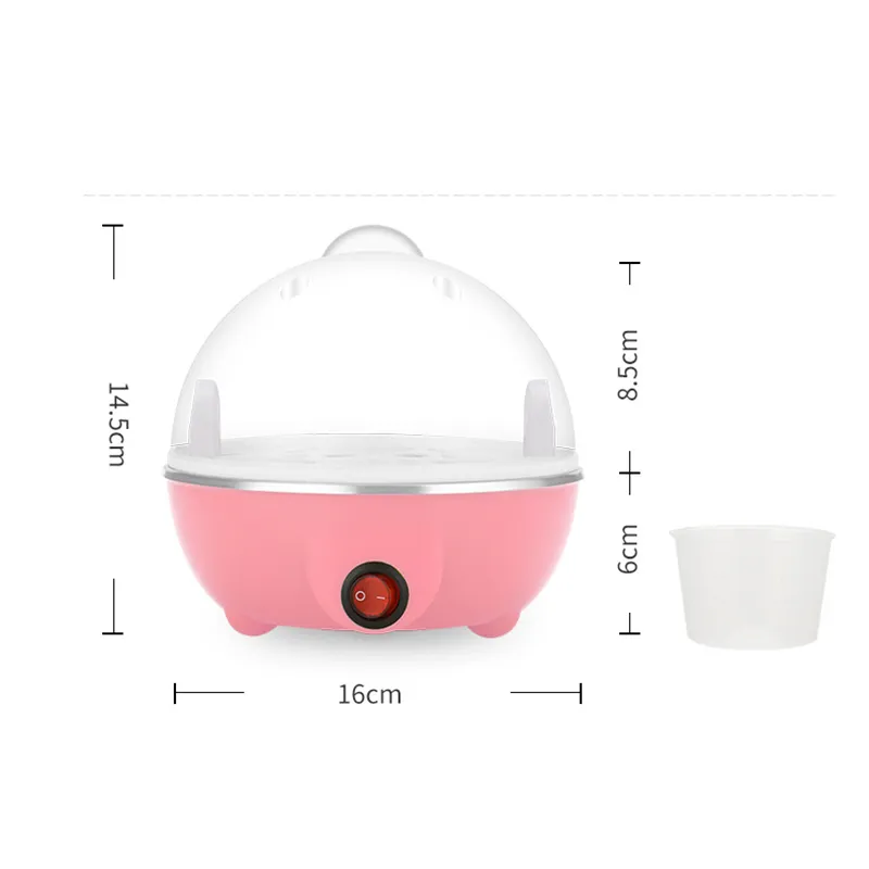 Multi -functie Rapid Electric Egg Cooker Auto Off Generic 7 Eggs Boiler Steamer omelet kookgereedschap keukengerei Ontbijt 220721