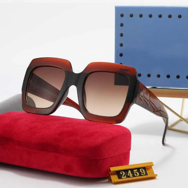 Occhiali da sole rotondi di marca dal design classico da donna UV400 Occhiali da vista con montatura in metallo dorato Occhiali da sole con lenti in vetro a specchio con box240U