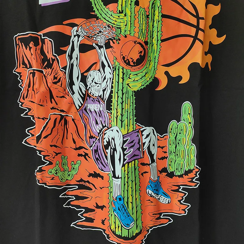 Warren T-shirt Cactus Czaszka druku