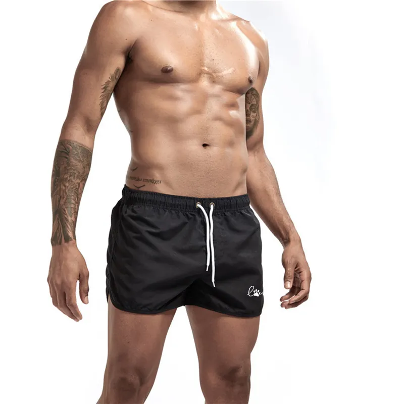 Summer Mens Sports Jogging QuickDrying Shorts Tryckt Swim Surfing Beachwear Gym Casual Fitness 220617