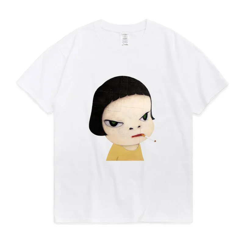 Yoshitomo Nara imprimer T-shirt je ne veux pas grandir été coton T-shirt hommes femmes 10 couleurs t-shirts à manches courtes 220708