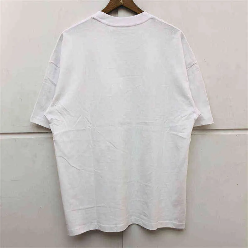 T-shirt Sicko con stampa pasta sfoglia Uomo Donna Migliore qualità Nero Bianco Stile estivo Top TeeT220721