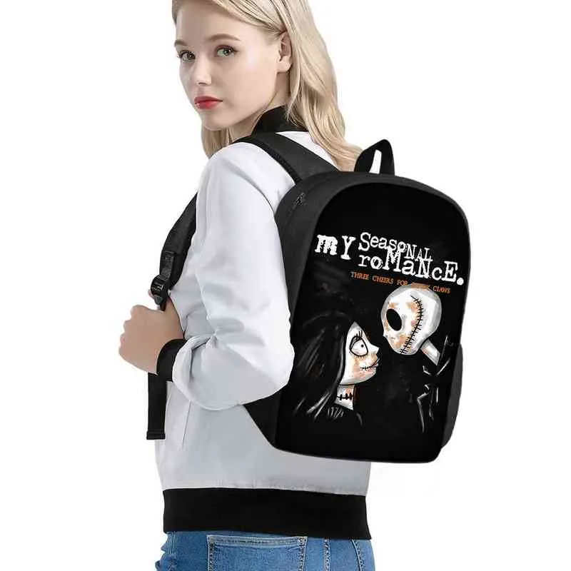 Rucksack Hycool Nightmare Before Christmas Kinder Schultaschen für Jungen Mädchen Kindertasche Primäre Mochilas Infantil 220628