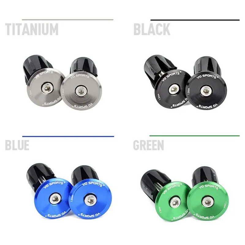 جديد Universal Bike Handlebar End Plug Slider Bicycle Hispbar نهاي