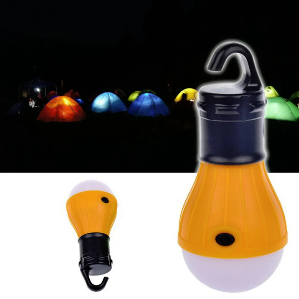 Luce tenda da campeggio esterna Mini lanterna portatile Luci di emergenza Lampadina accessori da campeggio alimentati a batteria