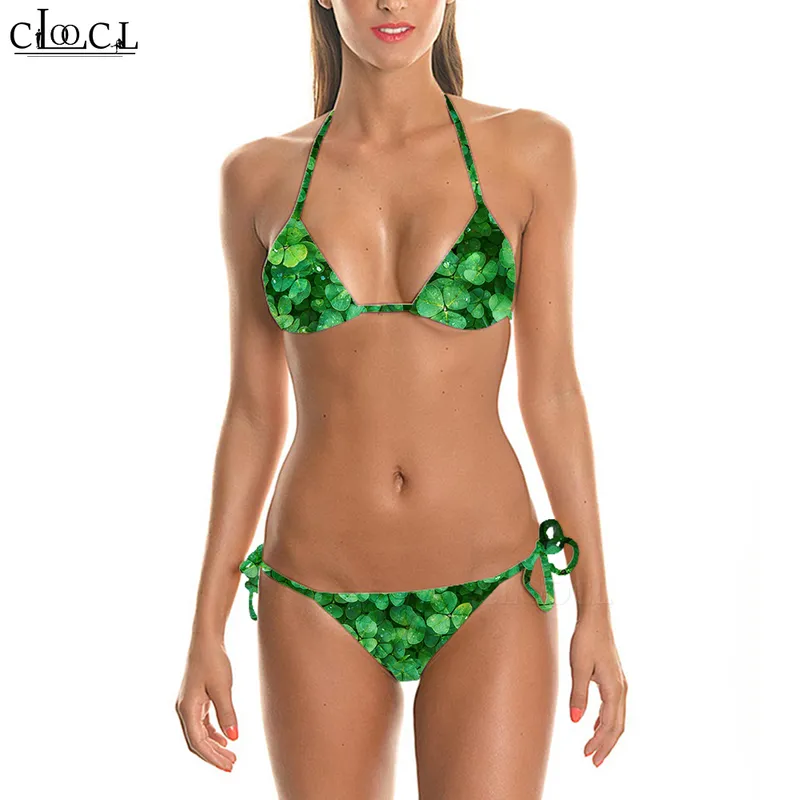 Sexy süßer Bikini-Badeanzug, Blumen-Lavendel-Druck, 3D-Damen-Träger, niedrige Bikinis, modische Strandbadebekleidung W220617
