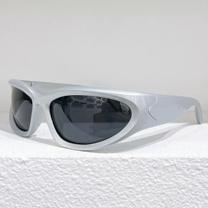 Bayan Erkekler Spor Swift Oval Güneş Gözlüğü BB0157S B Ev Gümüş Çerçeve Ayna Lens UV400287Q