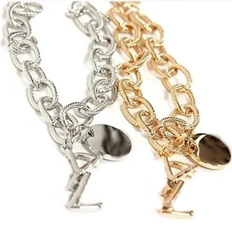 Femmes Designer Boucle d'oreille Bracelet en or Bijoux Bracelet Mode Argent Chaîne Lien Pendentif Bracelets Pour Femmes De Mariage De Luxe Cerceau Earr167B