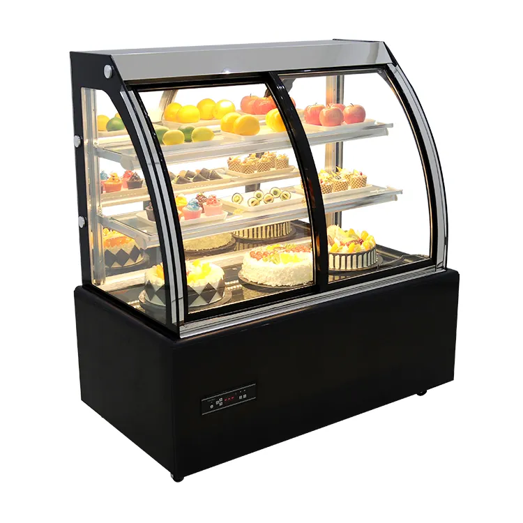 Cake Display Acrylic Front Open Countertop Cake Display Cabinet With Solar Power
