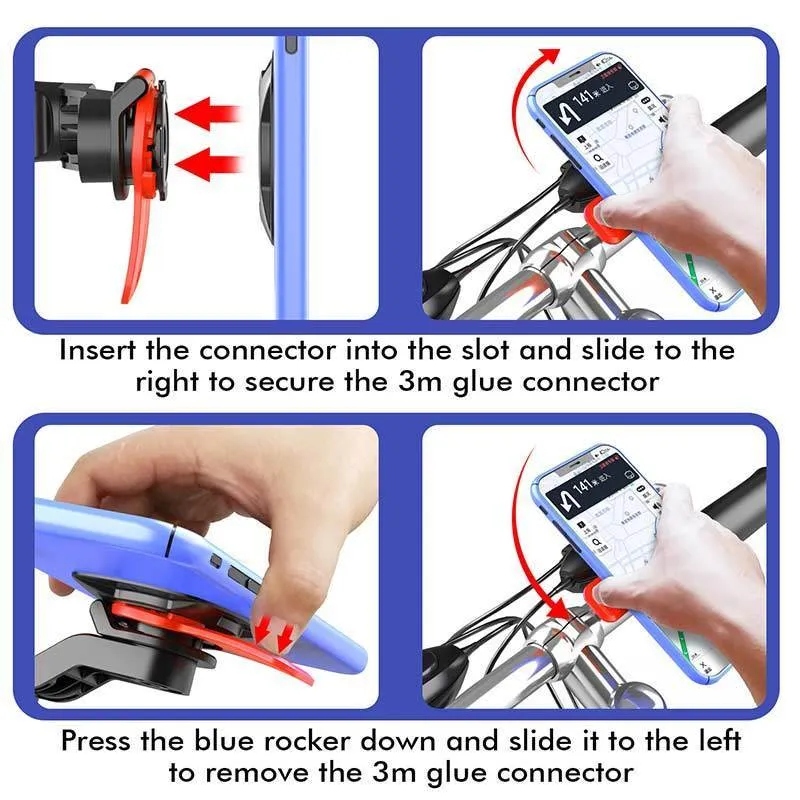 Quick Lock Motorcycle Bike Phone Holder Stand Adjustable Support Moto Bicycle Handlebar Mount Bracket For 2206208060397