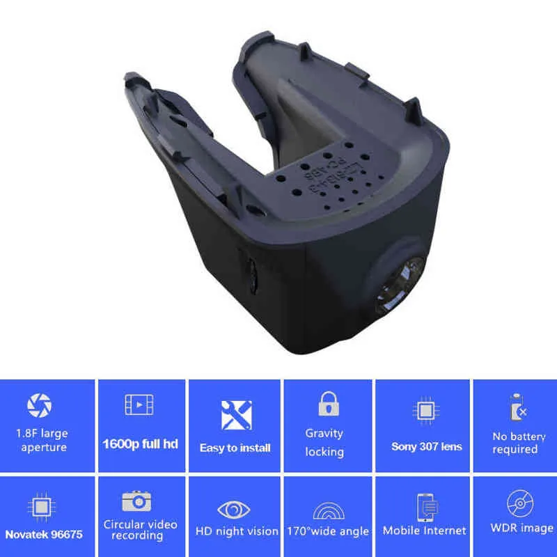Plug and Play Car DVR enregistreur vidéo Dash Cam Came Came pour Tesla Modelx Recordance de conduite de haute qualité Full HD P J220607