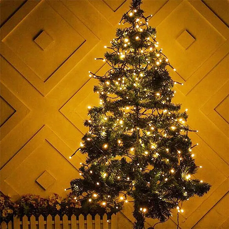 Guirnalda de luces LED de 10M, 20M, 30M, 50M, impermeable para exteriores, guirnalda de luces de hadas para fiesta, boda, árbol de Navidad, decoración de jardín 220408
