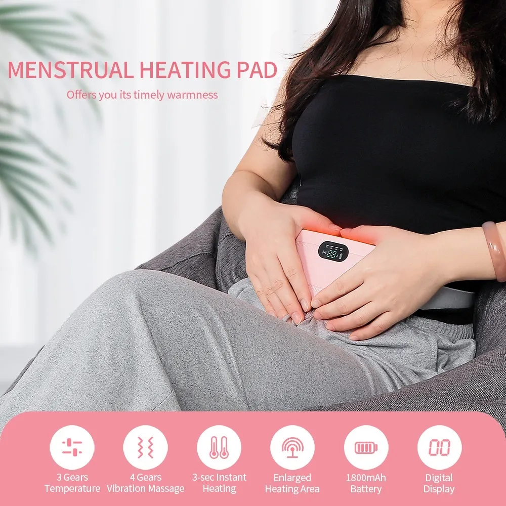 Lady Menstrual Heating Pad ciepły pałac Pasek Ulwieżanie bólu menstruacyjnego Massager Massager Uterus Dysmenorrhea Belting Belt6207736