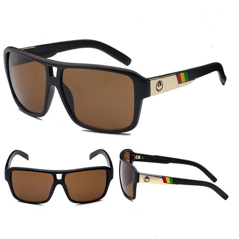 Markendesign Mode Retro Dragon Sonnenbrille für Frauen Männer Klassische Outdoor -Damen Fahren Fahren Fischerei UV400 Sonnenbrillen 319s