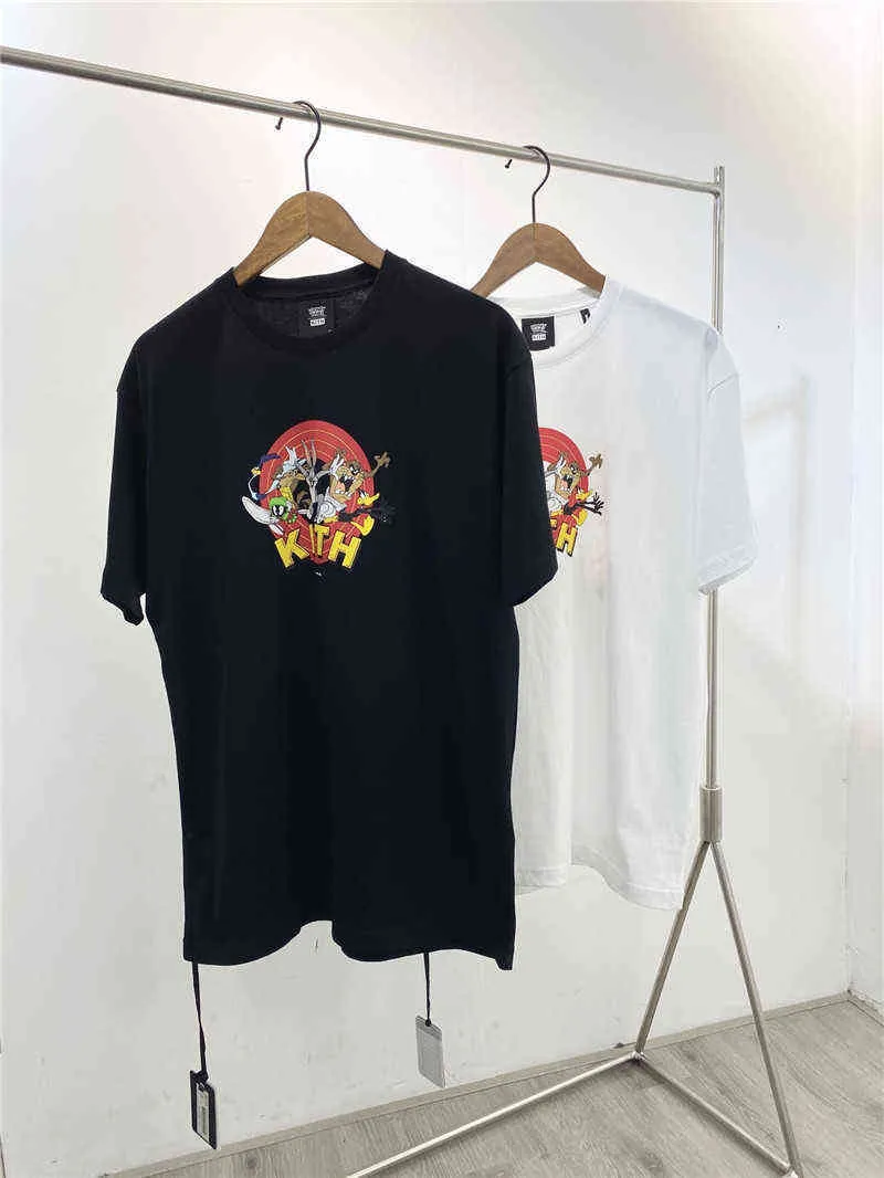 Мужские футболки дизайнерский зимний кит женская мужская рубашка двойные графические графики впечатление Kith Manga короткие баскетбольные темы Theme Them