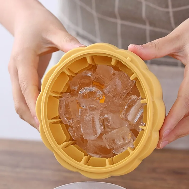 Cubo de hielo de doble capa en forma de calaba