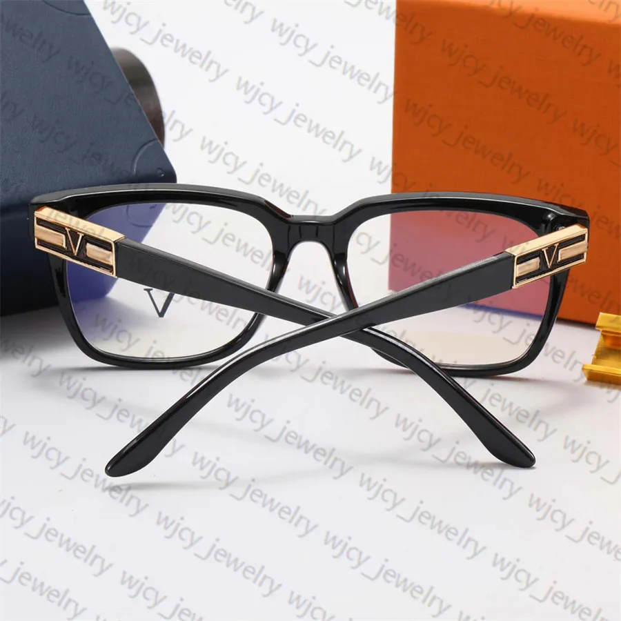 Очки Goggle Дизайнерские солнцезащитные очки Простые очки Оптические без ближнего света Модные 4 цвета Полный кадр Прямоугольные буквы для Man328i