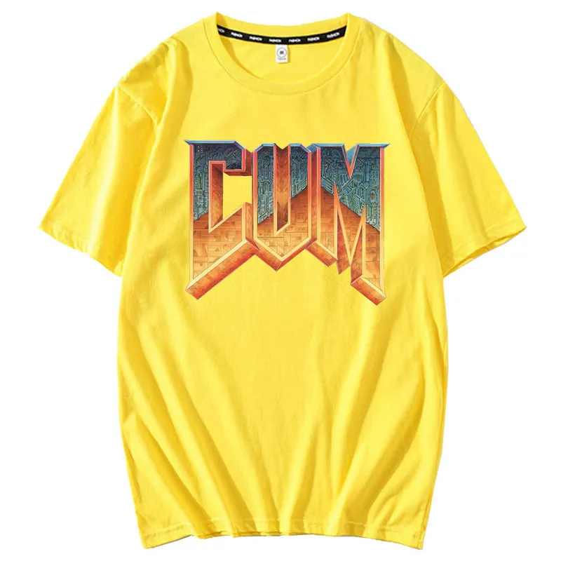 Doom Cum Vintage Gráfico Camiseta Para Homens Algodão Puro 100% Verão Moda Manga Curta Camiseta Homens Euro Tamanho 220712